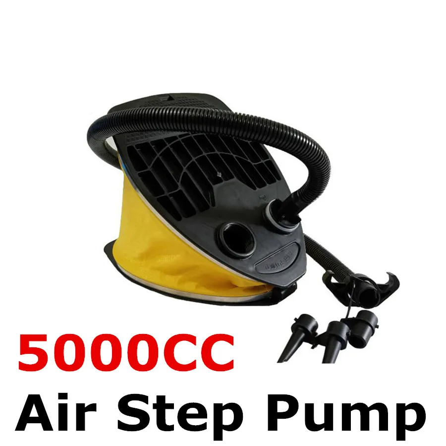В наличии 11 дюймов 5000cc Air шаг инфляции ножной насос Надувное для кровати Лило