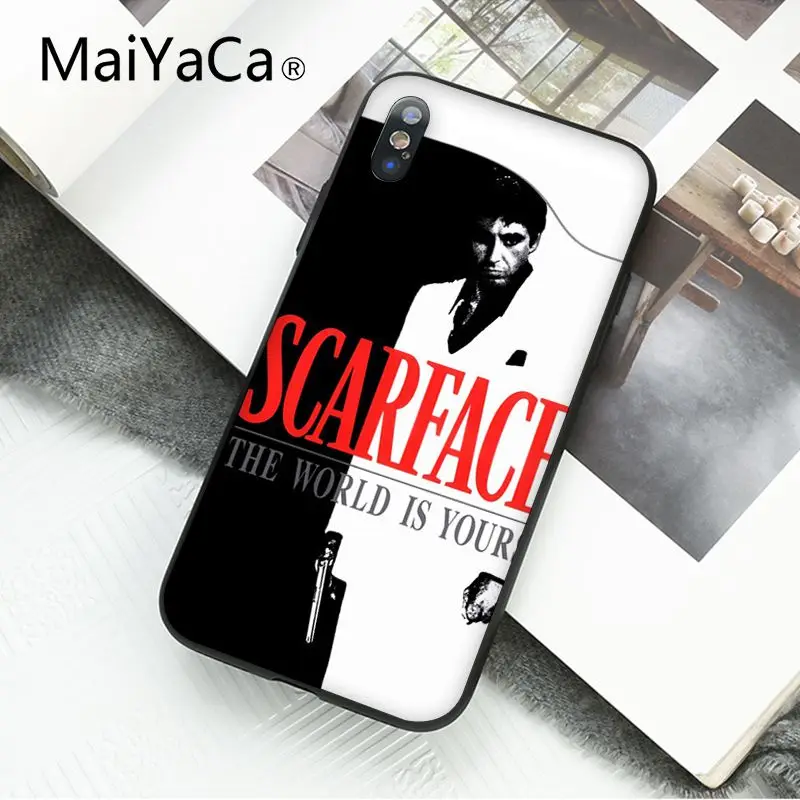 Мужской чехол Scarface Godfather для iphone 12 11 pro MAX 5 5Sx 6 7 7plus 8 8Plus X XS XR Capa|Бамперы| |