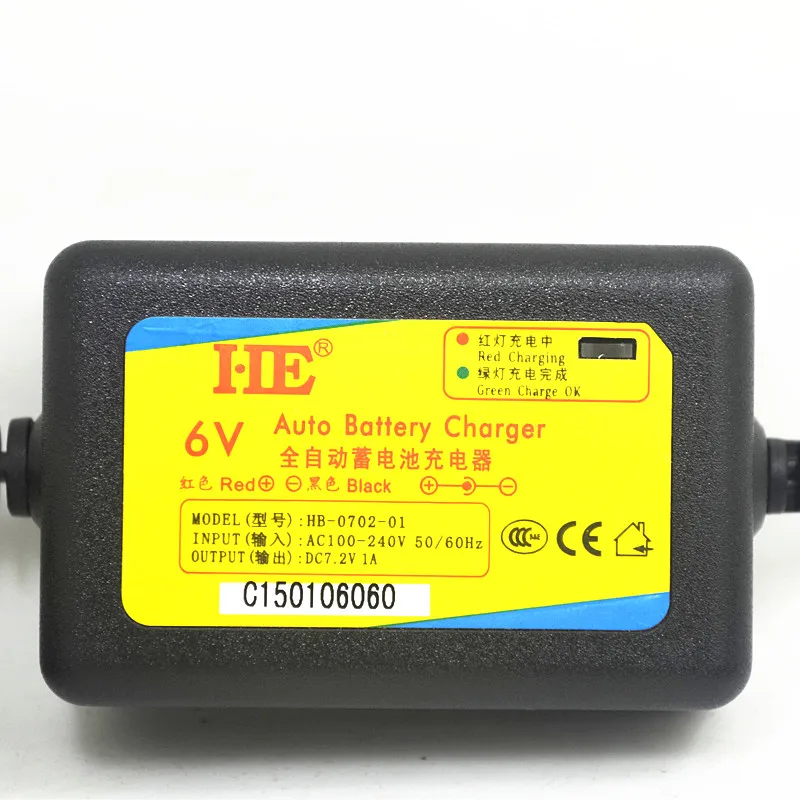 DC7.2V 1A 6V Умная игрушка, автомобильное зарядное устройство, аккумуляторная батарея agm, свинцово-кислотная батарея, зарядное устройство 6v для батареи 4ah 4.5ah 7ah 10ah 12ah eu/us plug