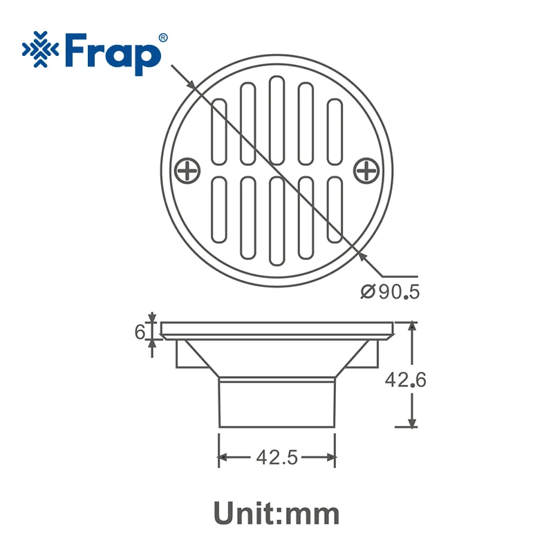 Frap Новое поступление латунь современный стиль трап Ванная комната Душ слив
