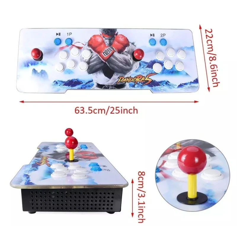 3D Pandora 2650 в 1 аркадная игровая консоль Full HD Ретро видео 2650 игровая аркадная машина двойной джойстик с паузой