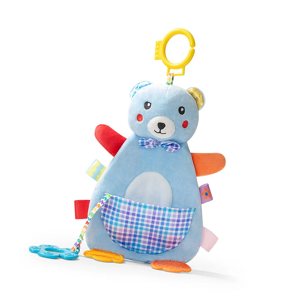 44*20cm Animal Appease Towel Cotton Cartoon Baby Rattle Bed Hanging Soft Teether Molars Doll New | Игрушки и хобби
