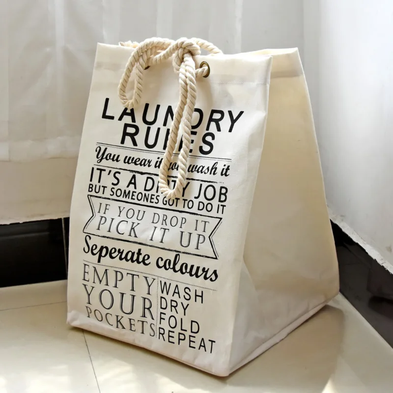2017 льняная хлопковая ткань большая домашняя складная сумка для хранения белья