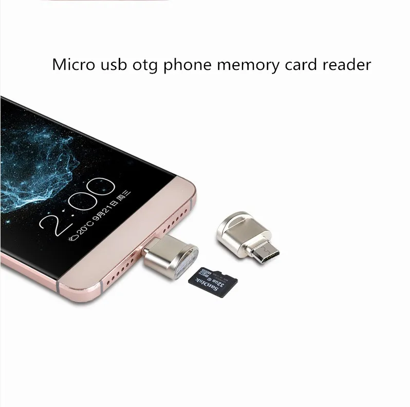 Android телефонный адаптер Micro USB SD TF считыватель карт OTG для SAMSUNG E110S/GALAXY A9/GALAXY Note 3