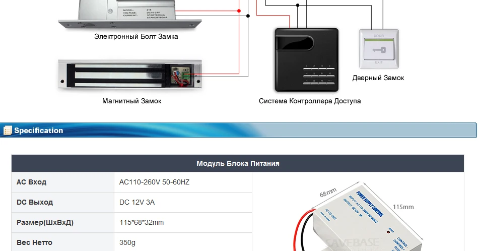 HOMSECUR RU местная источник питания DC 12 В для контроля доступа двери совершенно
