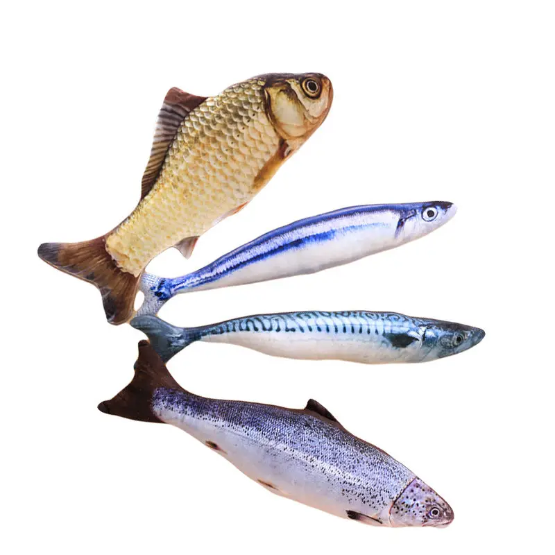 Cat Mint Fish Toys Cats Favor Sisal Stuffed Shape Playing Kitten Scratching Board Pet Supplies | Дом и сад