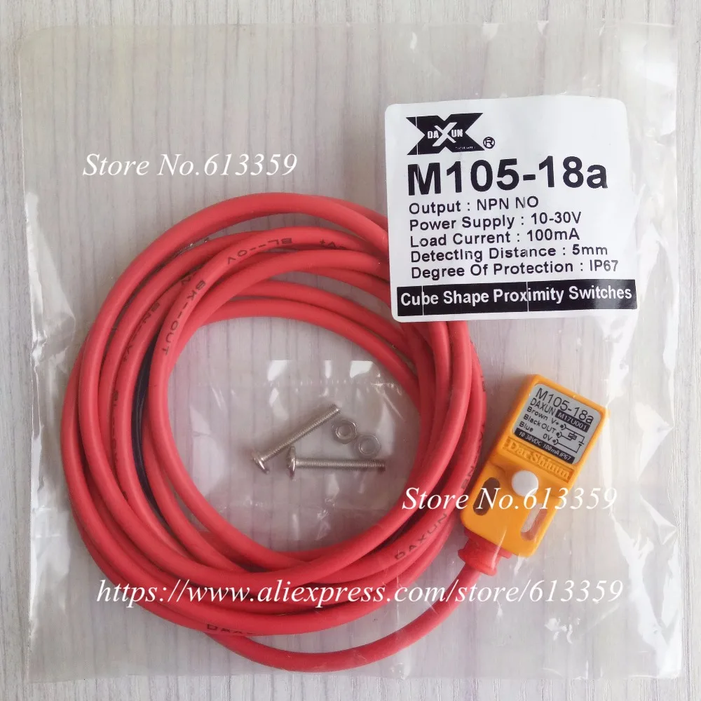M105-18A датчик приближения DAXUN NPN NO 10-30VDC IP67 100mA 100% новый и оригинальный | Электронные