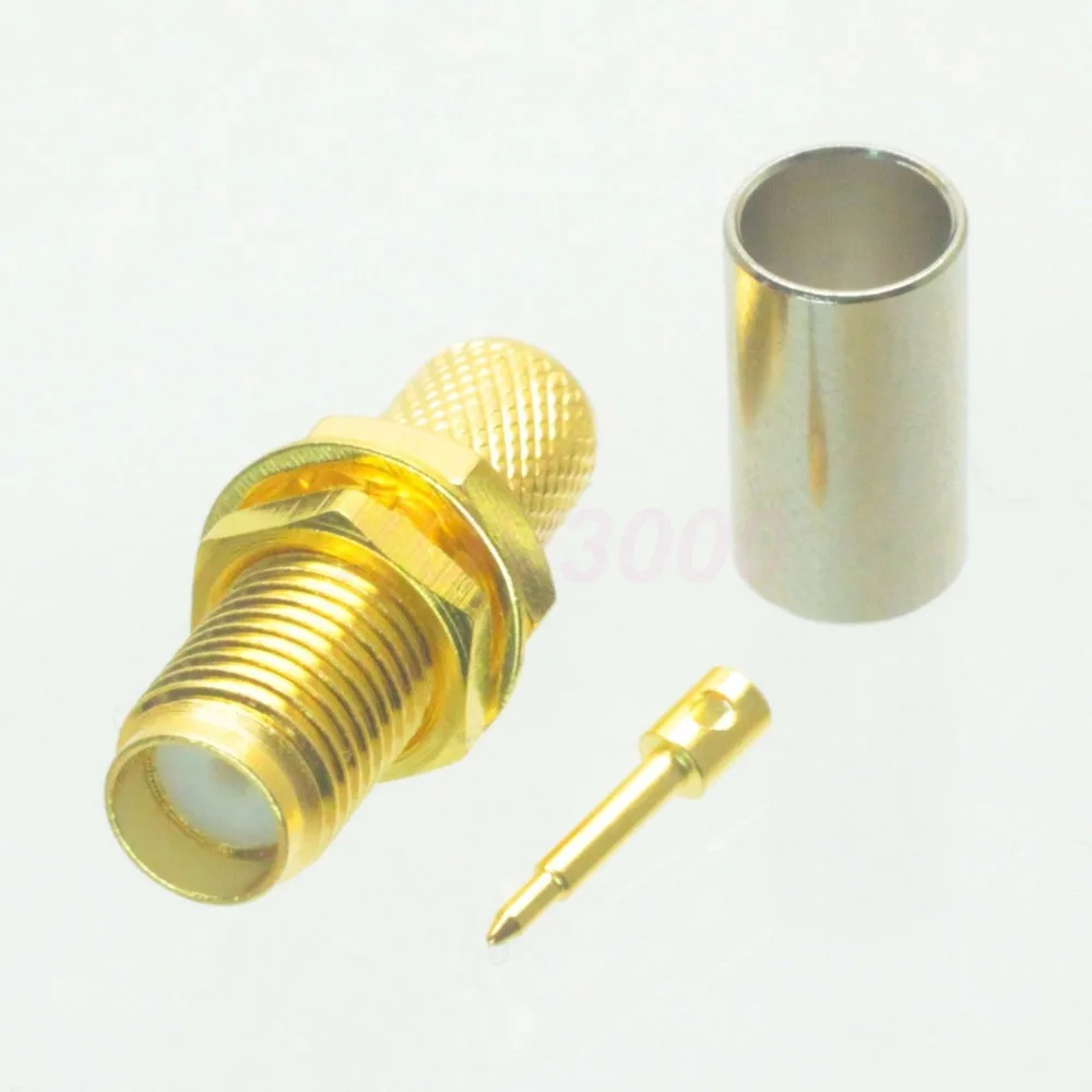 1 шт. разъем RP * SMA мама|bulkhead connector|l connectorsm plug |