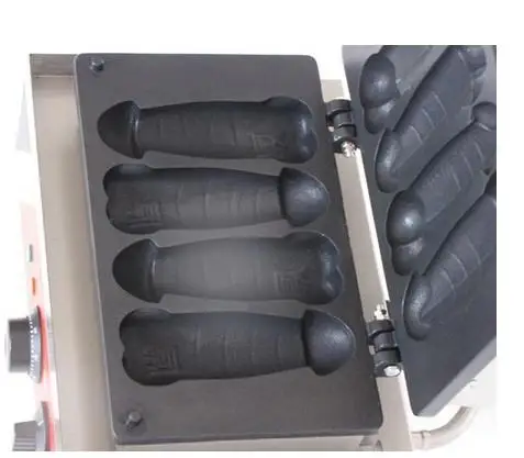 Бесплатная доставка электрическая/газовая вафельница для пениса 110 или 220 В