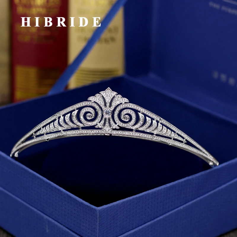 Новое поступление повязки на голову HIBRIDE благородный кубический цирконий тиары