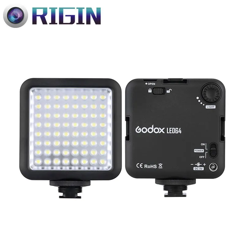 Godox LED64 Светодиодная лампа для видеосъемки 64 светодиодных ламп фотографическое