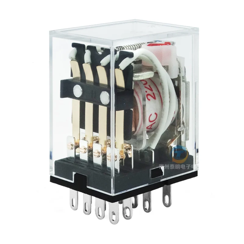 CHINT General реле MY4NJ 14 контактов JZX 22F (D)/4Z с индикатором 4NO + 4NC LY2NJ 24V12V220V|indicator relay|with