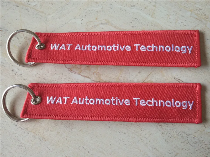 Wat Automotive Technology Fabric Embroidery Keychain Key Ring | Автомобили и мотоциклы