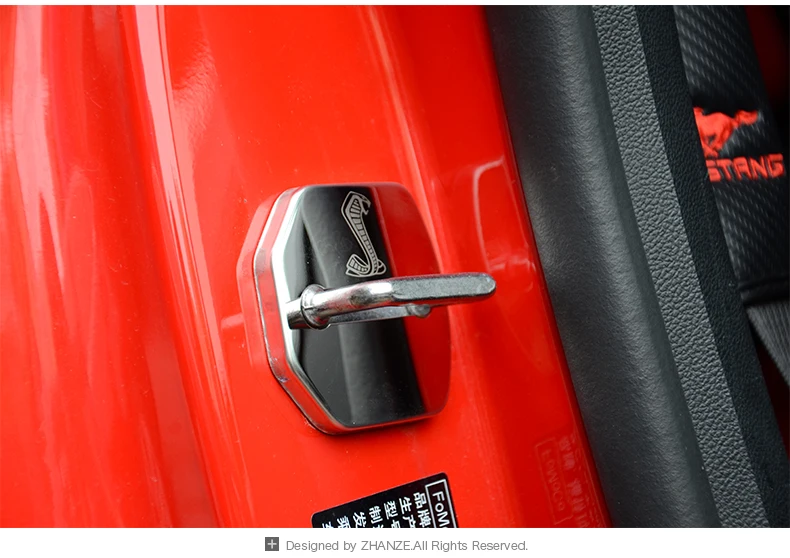 Чехол из нержавеющей стали для дверного замка FORD MUSTANG защитный чехол