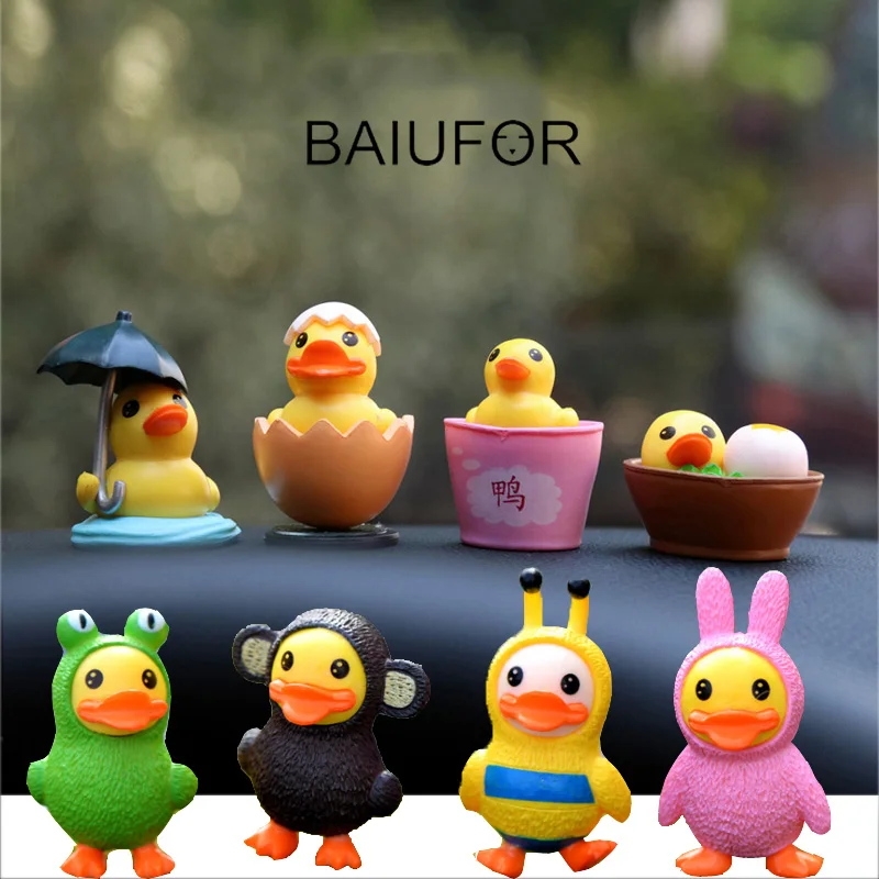 BAIUFOR животные миниатюрные Мультяшные фигурки из коллекции утки для террариума