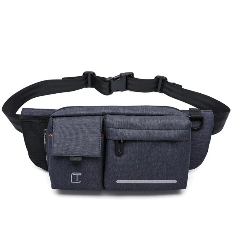 Мужские Черные Водонепроницаемые поясные сумки для мужчин модный крутой