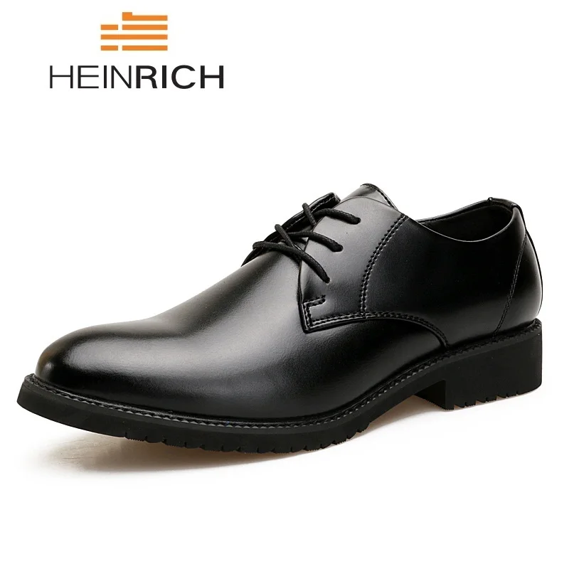 HEINRICH Mens Italian Leather Shoes Spring/Autumn Office Tenis Masculino Adulto Business Zapatos Hombre Formal | Обувь