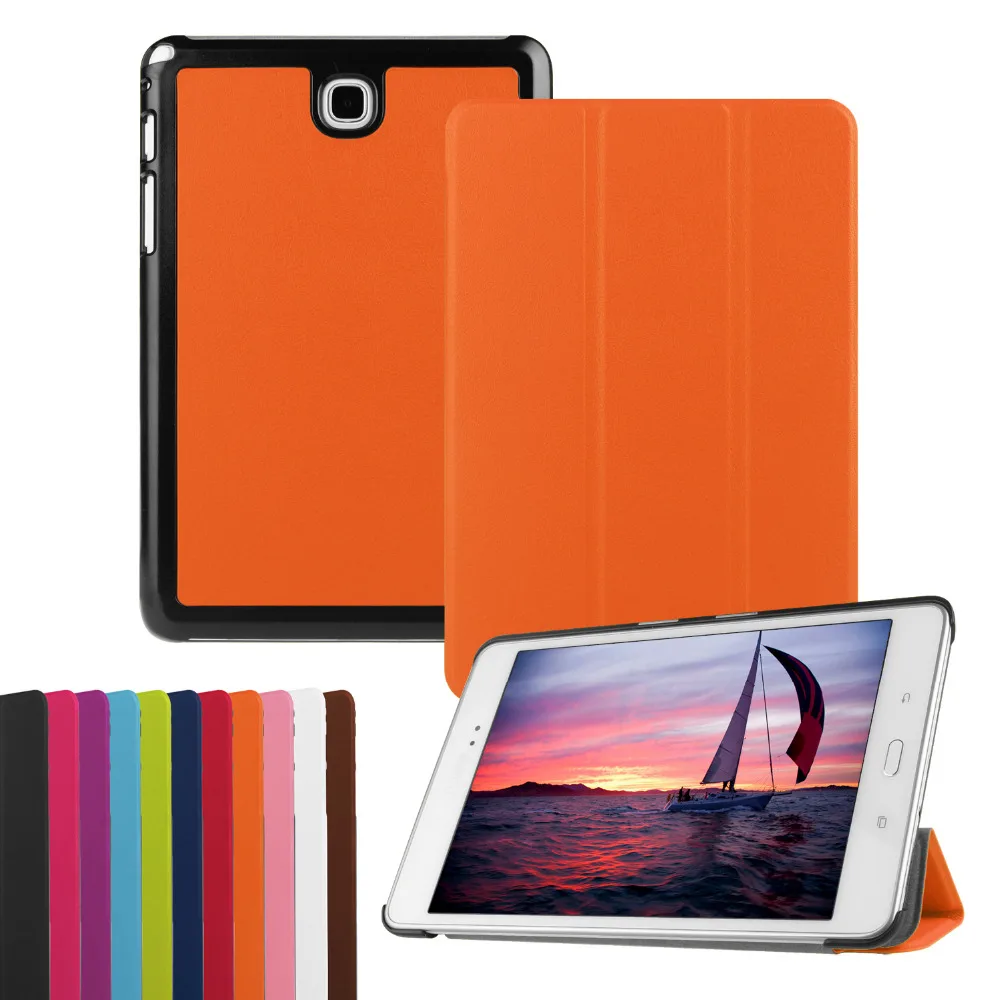 Кожаный магнитный чехол книжка для Samsung Galaxy Tab A 8 0 T350 T351 T355 T355C SM P355 P350 + пленка