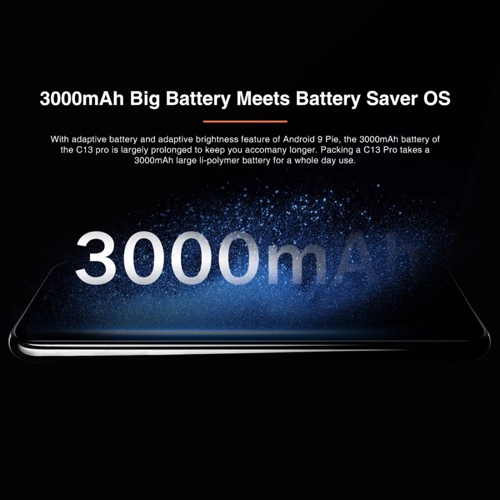 Смартфон Oukitel C13 Pro Face ID 6,1" u-образный дисплей Android 9,0 2 Гб ОЗУ 16 Гб ПЗУ MT6739 четырехъядерный аккумулятор 8MP+ 5MP 4G мобильный телефон