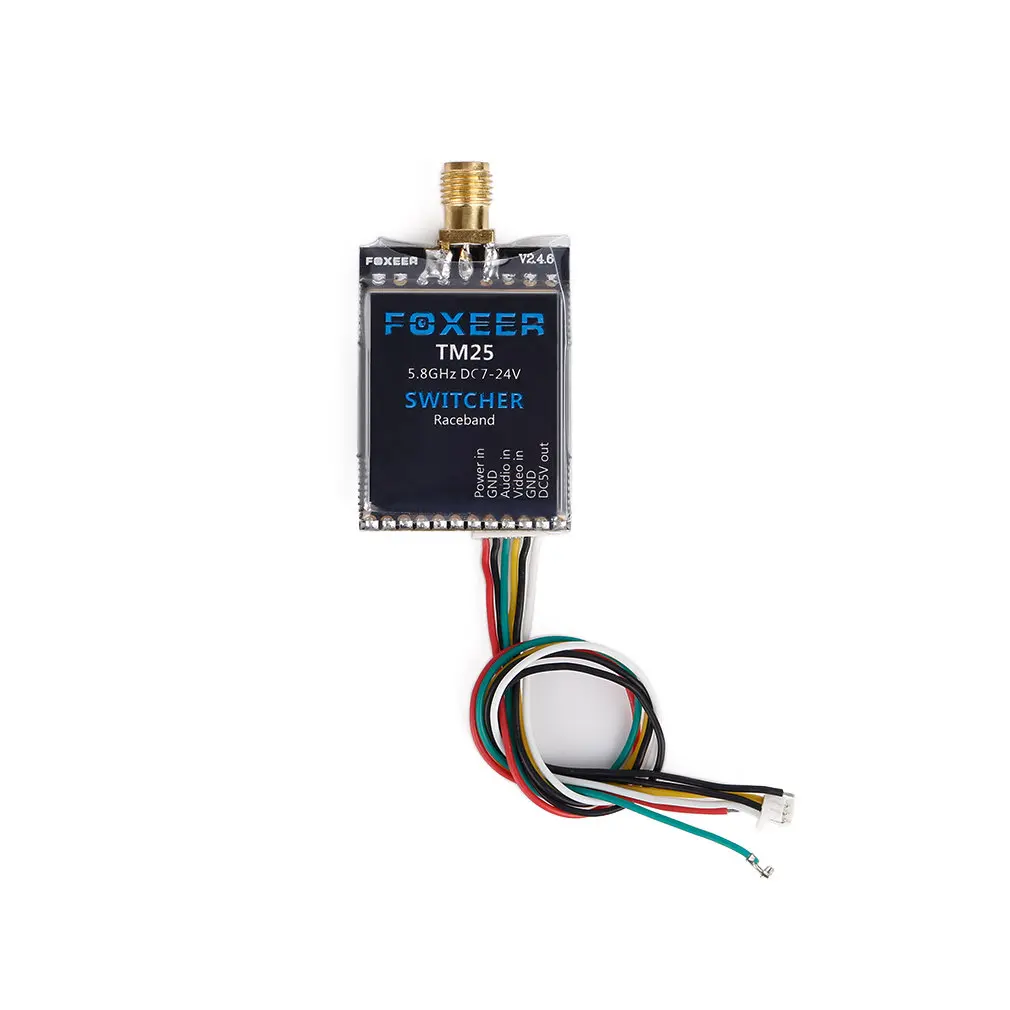 Foxeer TM25 5 8G 40CH 25/200/600mW Регулируемый переключатель видеопередатчика|video transmitter|video
