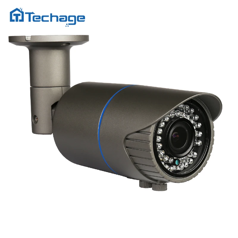 Techage наружная Водонепроницаемая 1080P 2.0MP CCTV POE ip камера 2 8 12 мм варифокальный зум