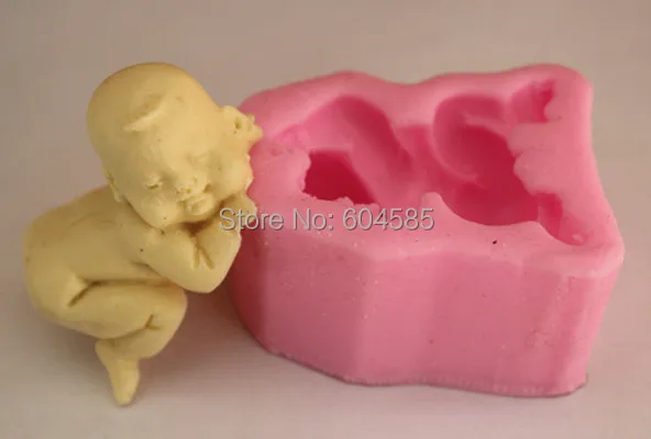 3D детская силиконовая форма для мыла лежа на передней стороне|3d baby|baby lyingcraft molds |