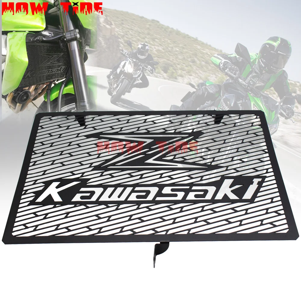 Нержавеющая сталь радиатор мотоцикла решетка Защитная крышка для Kawasaki Z750 Z800 ZR800 Z1000 Z1000SX