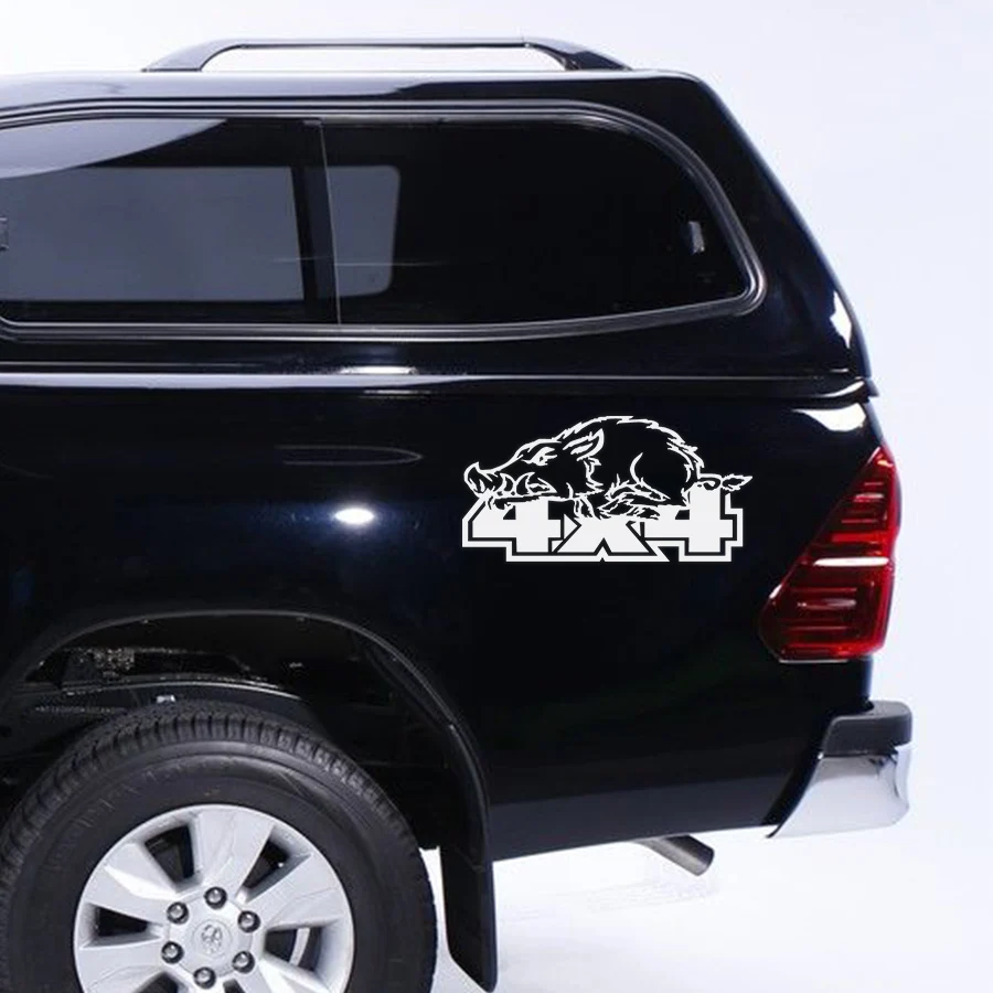 Левая и правая 4x4 wild boar внедорожная виниловая наклейка стикер для 4wd грузовика SUV