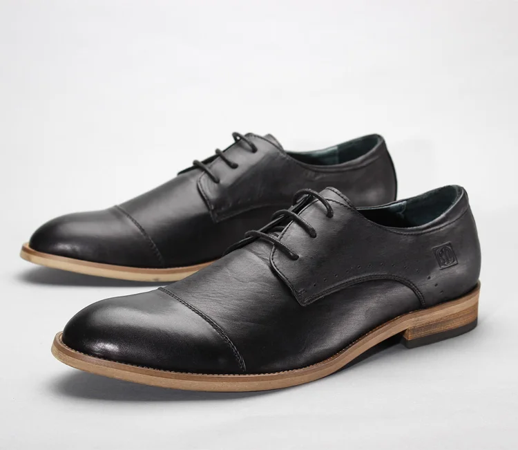 2017 г. винтажные мужские кожаные туфли в английском стиле модная повседневная