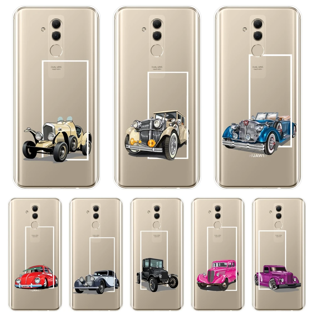 Чехол для телефона Huawei Mate 7 8 9 10 20 Lite силиконовый винтажный Ретро крутой Забавный 3D