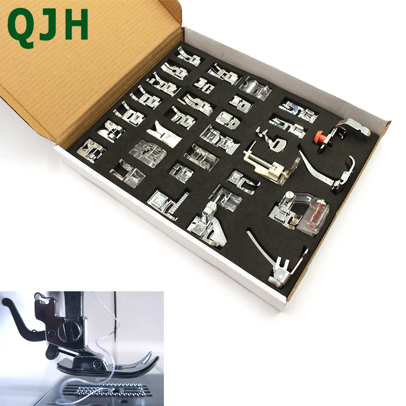 Детали швейной машины 32 шт./компл. прижимная лапка для плетения потайного стежка