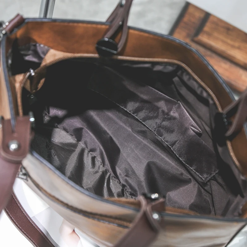 New Brand Vintage Lady Handbag Designer Women PU Shoulder Bags Famous Double Pocket Casual Tote Messenger Sac a Main | Багаж и сумки