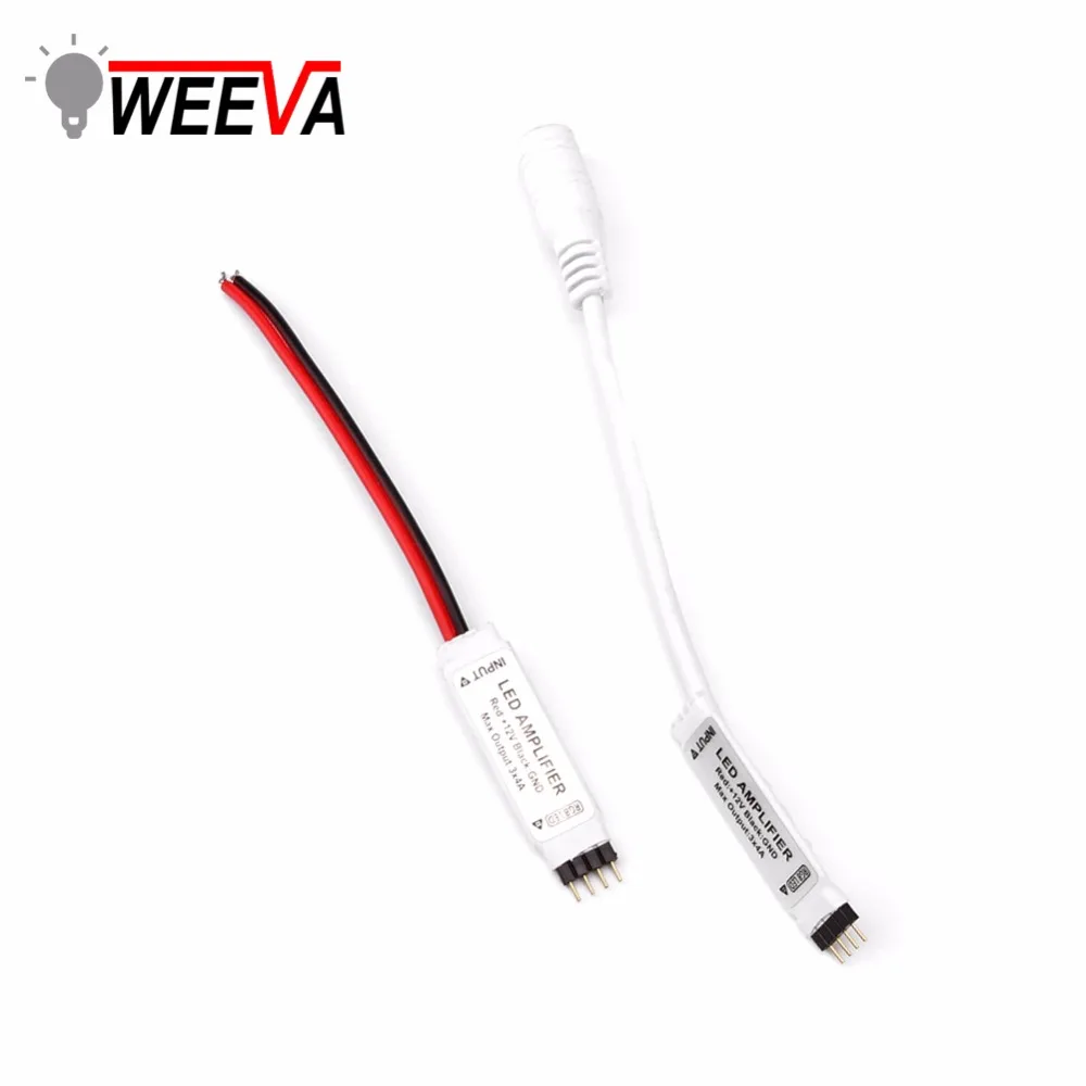 RGB Светодиодная лента усилитель DC12V 3* 4A мини-усилитель для светодиодный RGB Светодиодная лента репитер мощности контроллер консоли