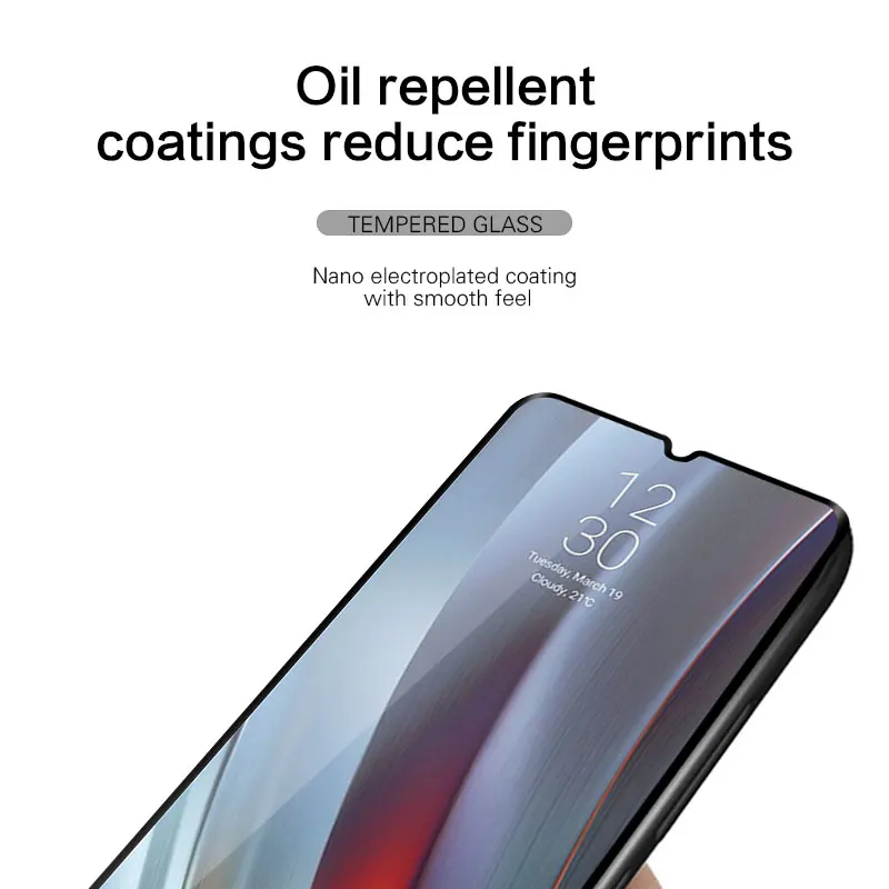 Полное покрытие закаленное стекло для Realme 3 Pro 2 Защитная пленка экрана защитное