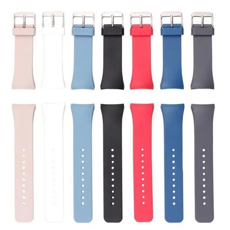 Силиконовые сменные Прочные часы ремешок для samsung Galaxy gear S2 SM R720 Смарт