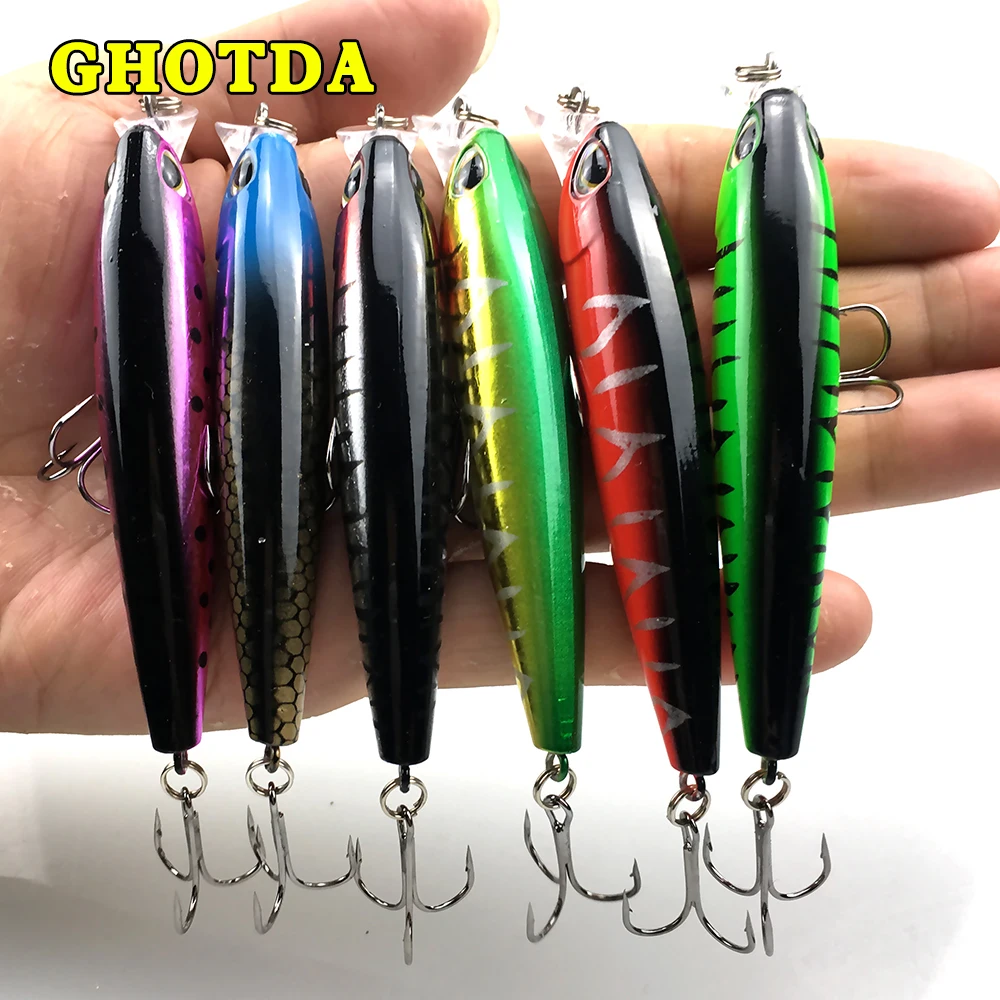 1 шт. рыболовные приманки для моря плавающие погружные карандаши 94 мм