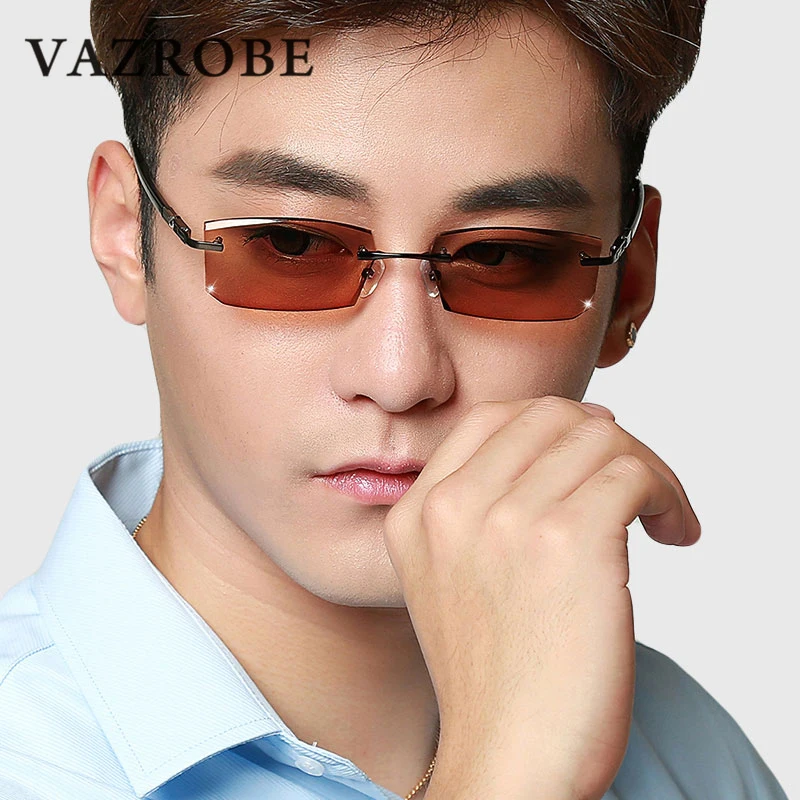 

cubojue photochromic sunglasses male chameleon glasses men myopia eyeglasses frames with transition lens rimless eyewear UV400