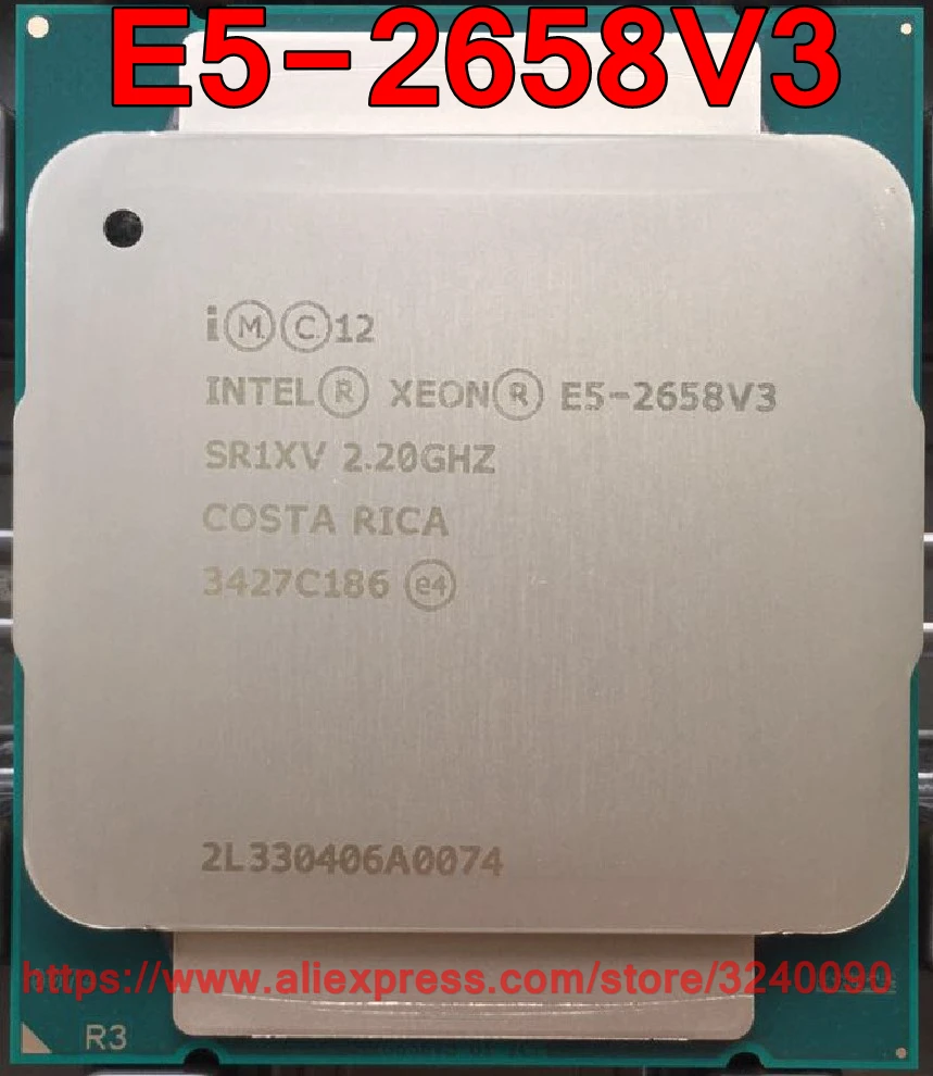Процессор Intel ЦП Xeon QS 2 ГГц 12 ядер 30 м E5 2658V3 V3 процессор бесплатная доставка 2658