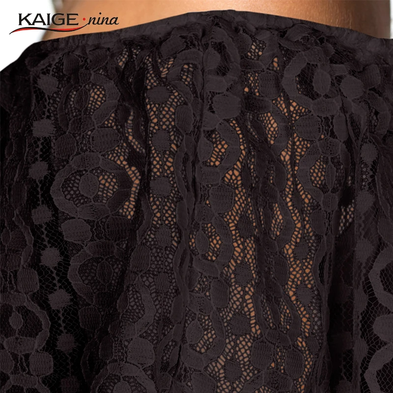 Kaige Нина Женщины Платье летние Bodycon Платья с кружевом Плюс Размер Chic Элегантный