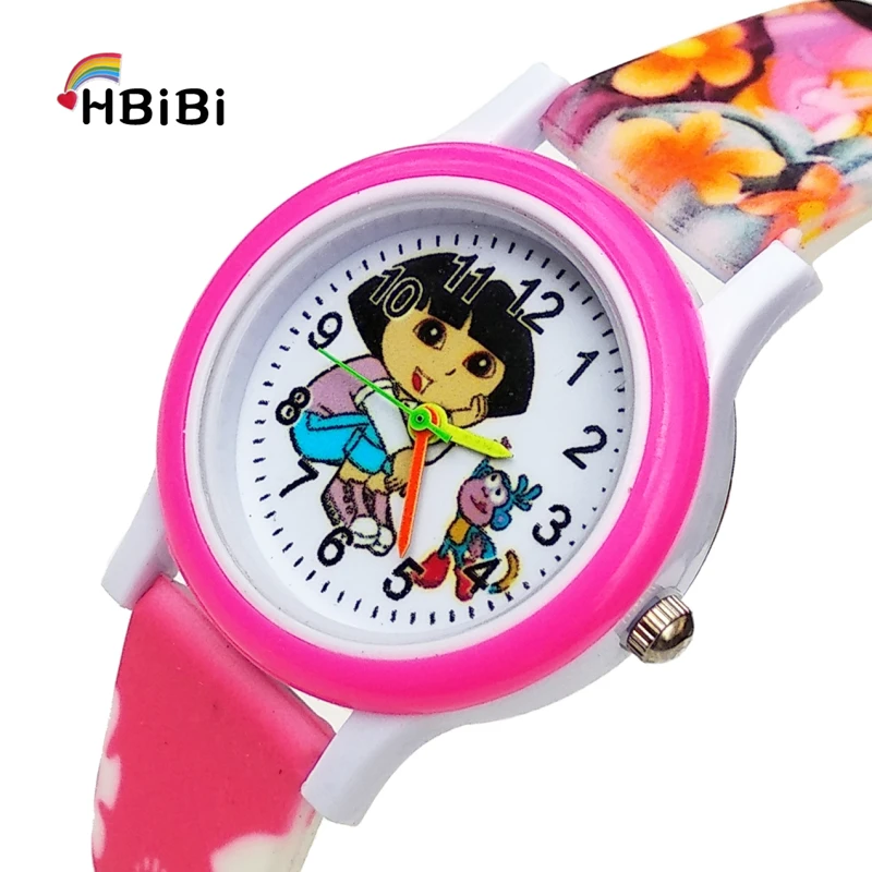Фото Женские часы с ремешком и принтом Детские Кварцевые для мальчиков девочек