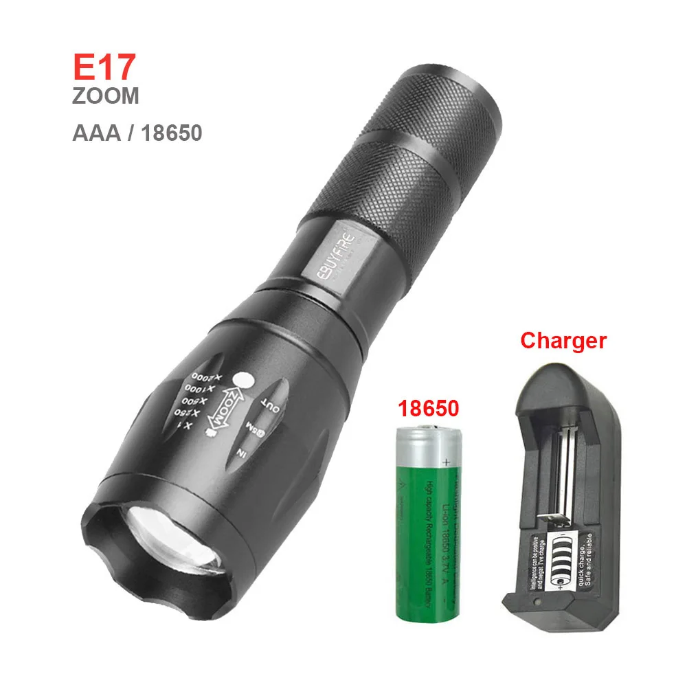 USB флэш-светильник перезаряжаемый XM-L T6 светодиодный 3800lm AAA фонарь светильник 500 м масштабируемый 18650 водонепроницаемый светильник s