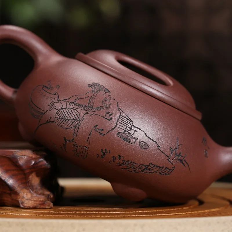 Yixing фиолетовый песок Teaware Raw Mine старая фиолетовая грязевая коровья крышка Shihu