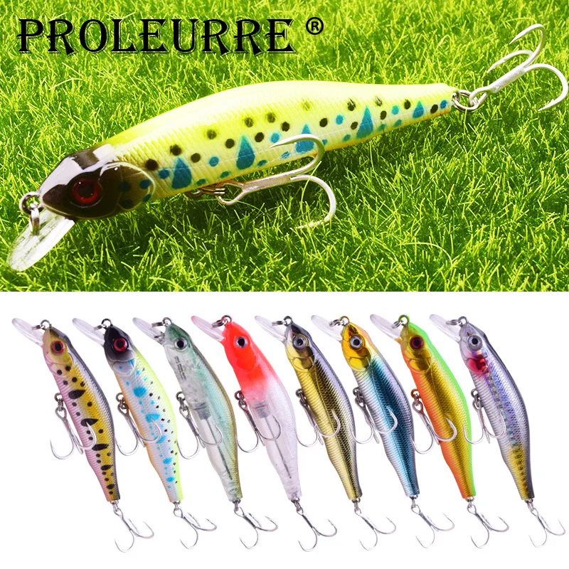 

1Pcs Laser Wobblers Minnow Fishing Lure 90mm 8.5g Hard Bait Artificial Plastic Crankbait 3D Eyes Crankbait Fishing Tackle