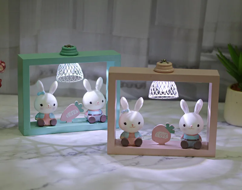 Мусс Кролик Подарки колокольчики ночные огни аксессуары для дома творческие