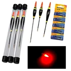 1 шт. электронный светодиодный рыболовный поплавок с Батарея 3,5g 4g 6g 10g поплавок для ночной рыбалки вертикальный буй плавающие поплавки Pesca