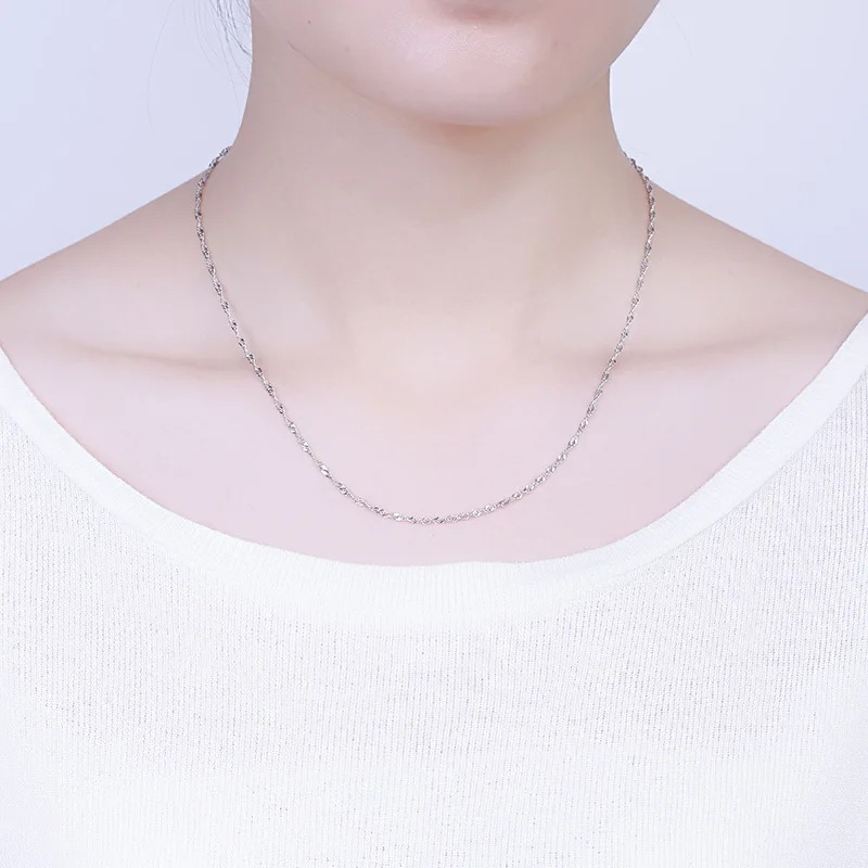Оптовая продажа ожерелье из стерлингового серебра для женщин серебряная