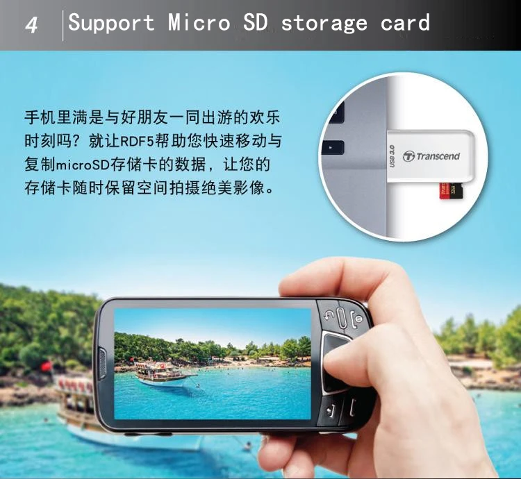 RDF5 2в1 USB 3,0 кард-ридер Micro SD карта TF карта адаптер для SDHC/SDXC/microSDHC/microSDXC/UHS-I карта адаптер до 128 ГБ