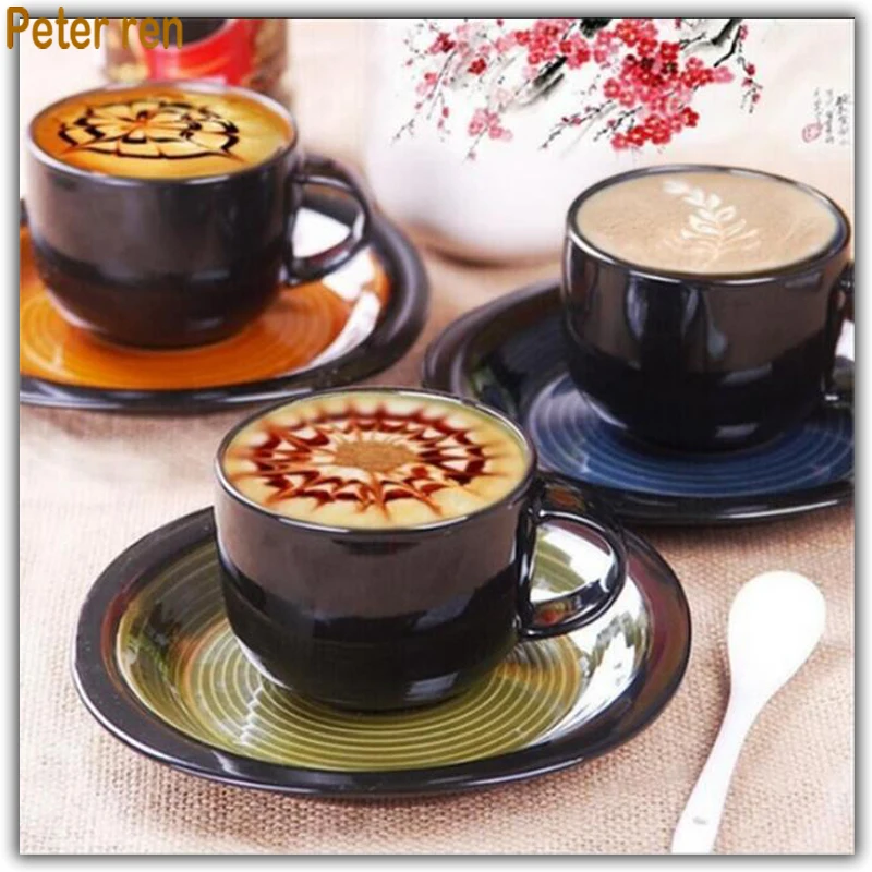 

Peter ren Diamond painting cross stitch round\square diamond mosaic Full diamond embroidery home decor Three cups of coffee tea