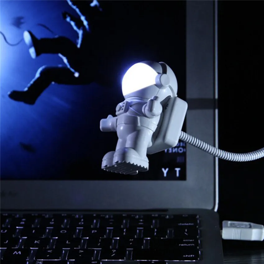 Холодный Новый космонавт умный USB светодио дный светодиодный регулируемый