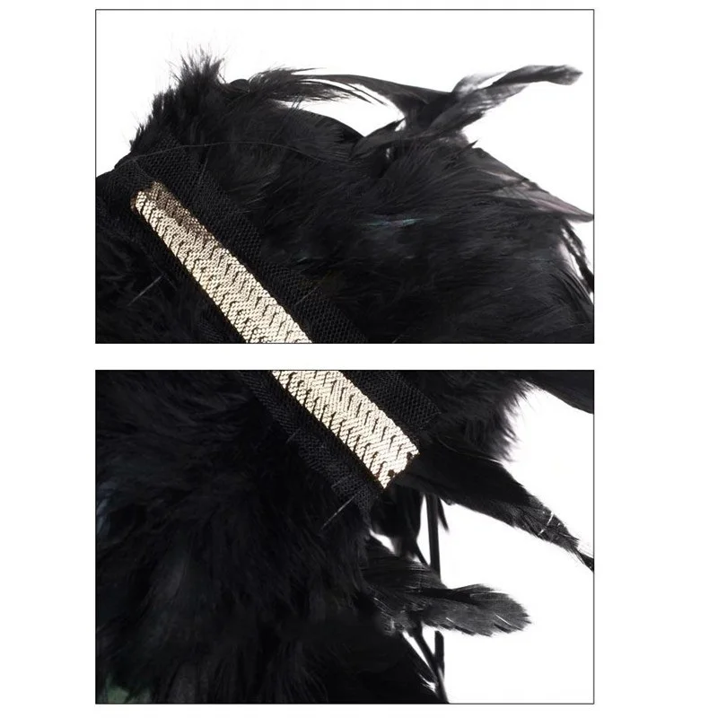 Женская и Мужская шаль перьевая модная вечерняя аксессуары для косплея